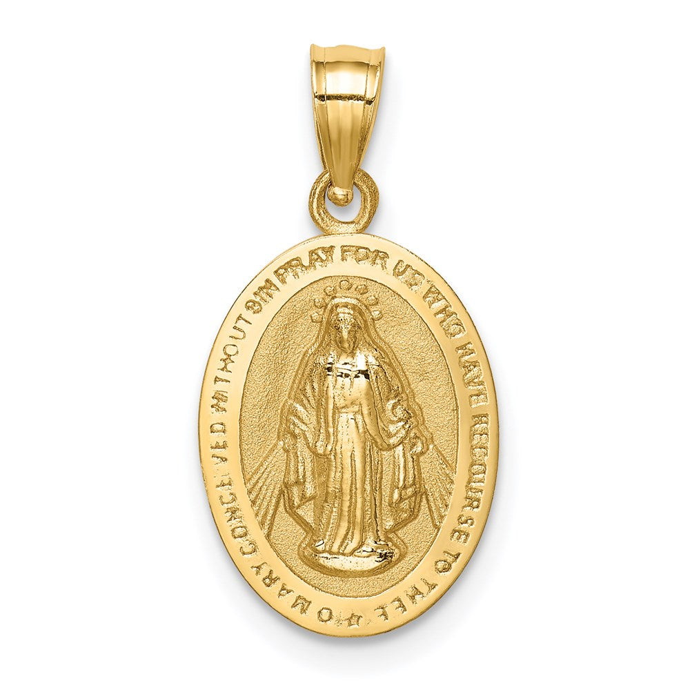 Charlie & Co Jewelry | 14k Polished Miraculous Medal Pendant - Model D4674
