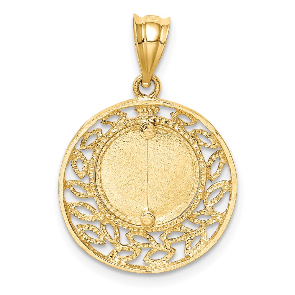 Charlie & Co Jewelry | 14k Brushed & Polished Virgin Mary Pendant - Model D4679
