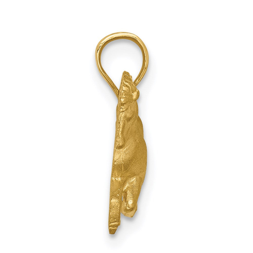 Charlie & Co Jewelry | 14k Brushed And Diamond-cut Horse Pendant - Model D4747