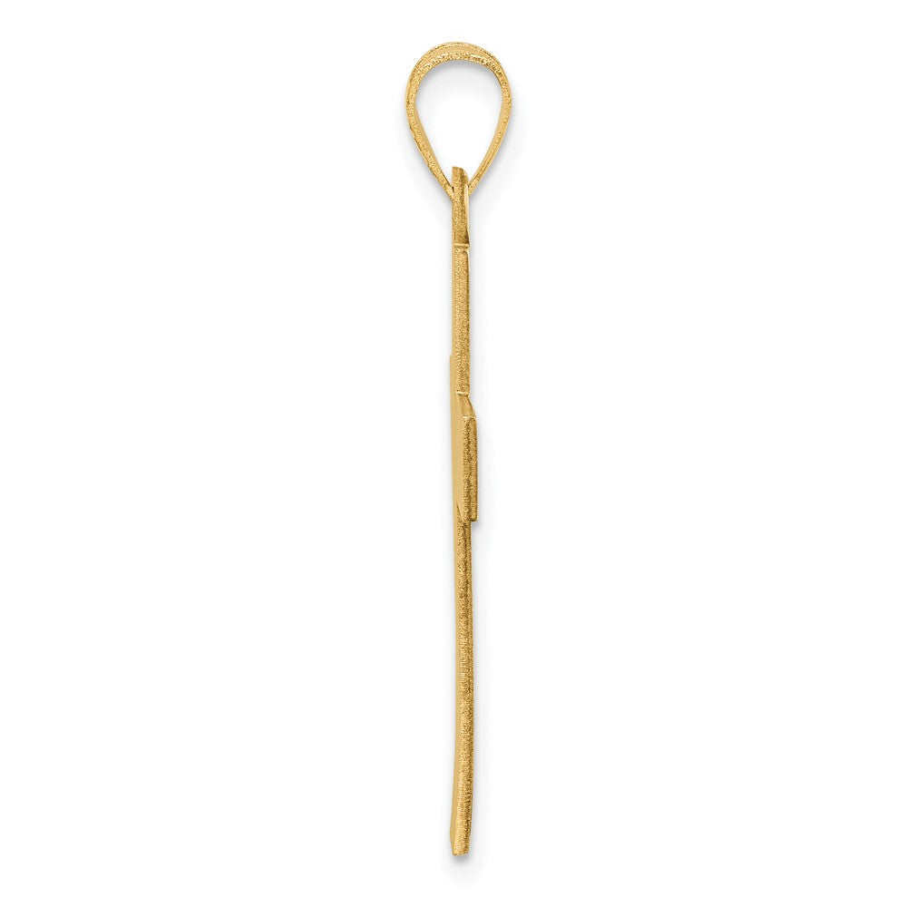 Charlie & Co Jewelry | 14k Large Satin Cross Pendant - Model D4753