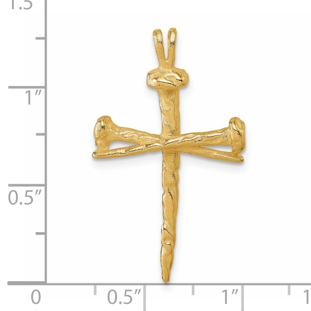 Charlie & Co Jewelry | 14k Polished Nail Cross Charm - Model D4755