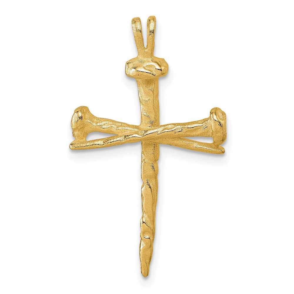 Charlie & Co Jewelry | 14k Polished Nail Cross Charm - Model D4755