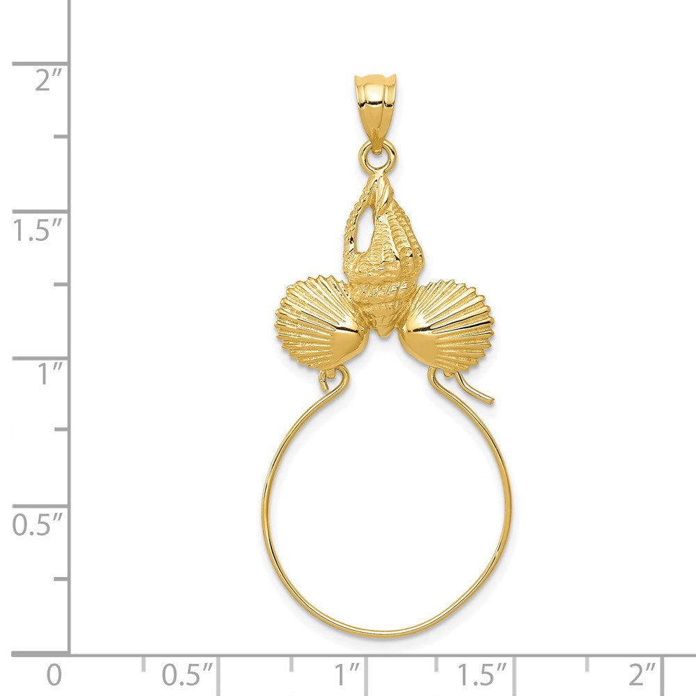 Charlie & Co Jewelry | 14k Sea Shell Charm Holder - Model D5