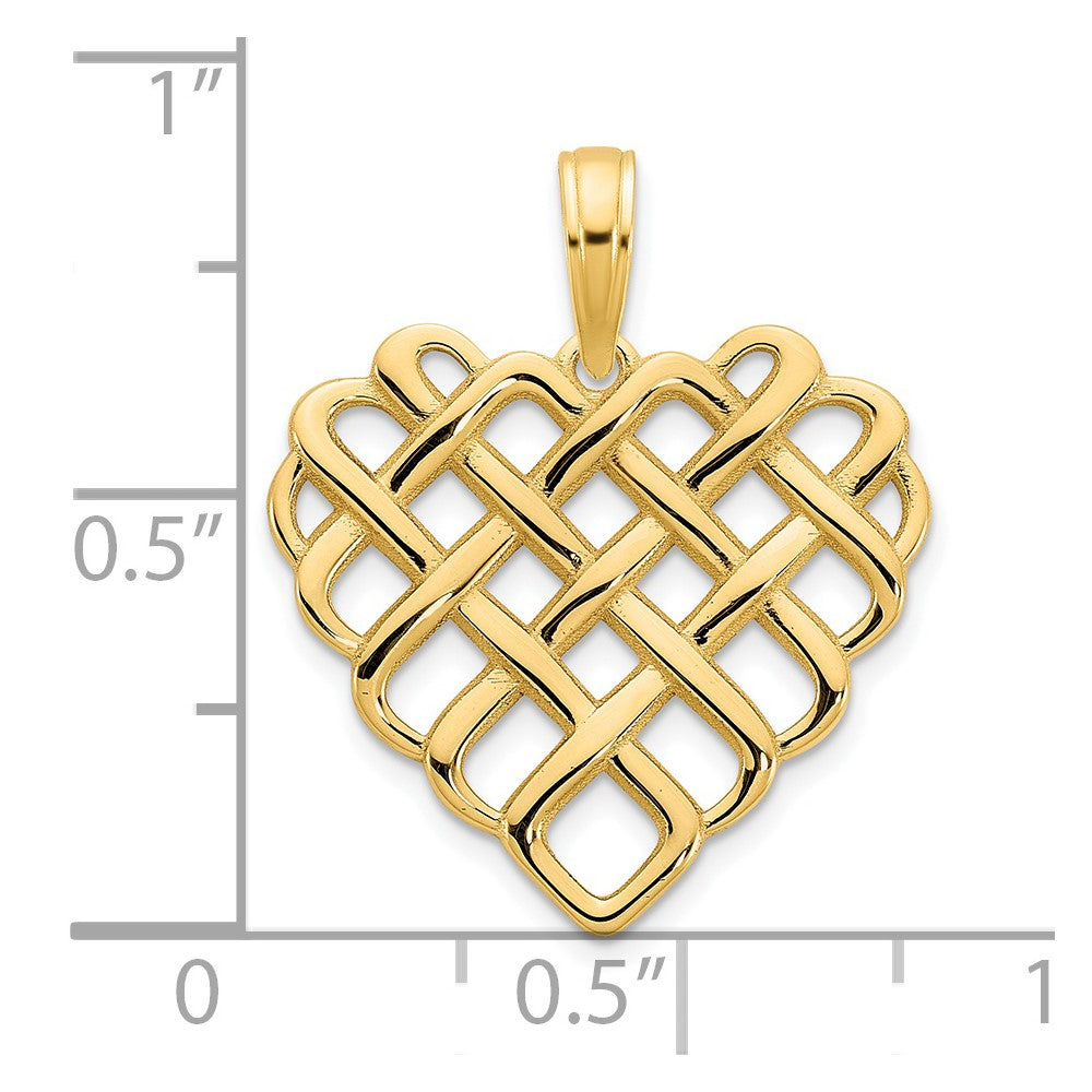 Charlie & Co Jewelry | 14k Fancy Heart Pendant - Model D5005
