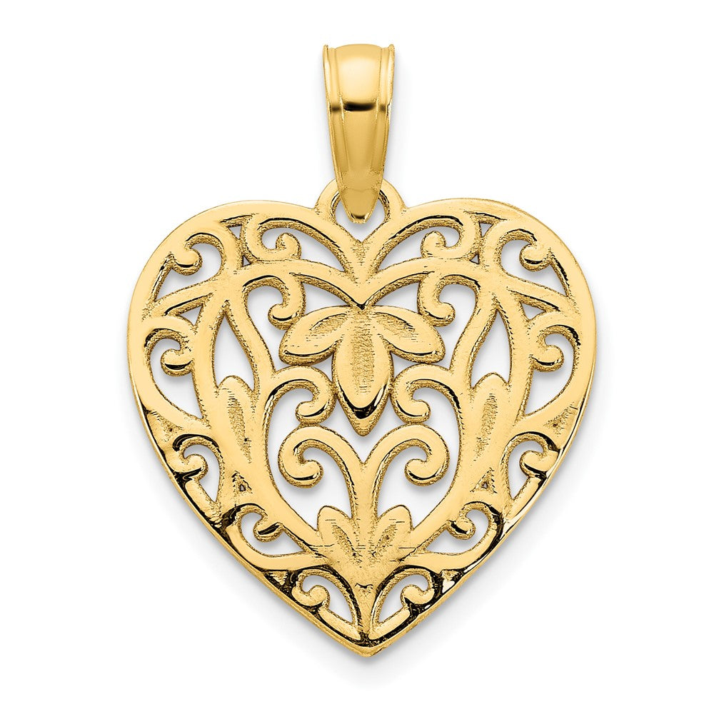 Charlie & Co Jewelry | 14k Fancy Heart Pendant - Model D5009
