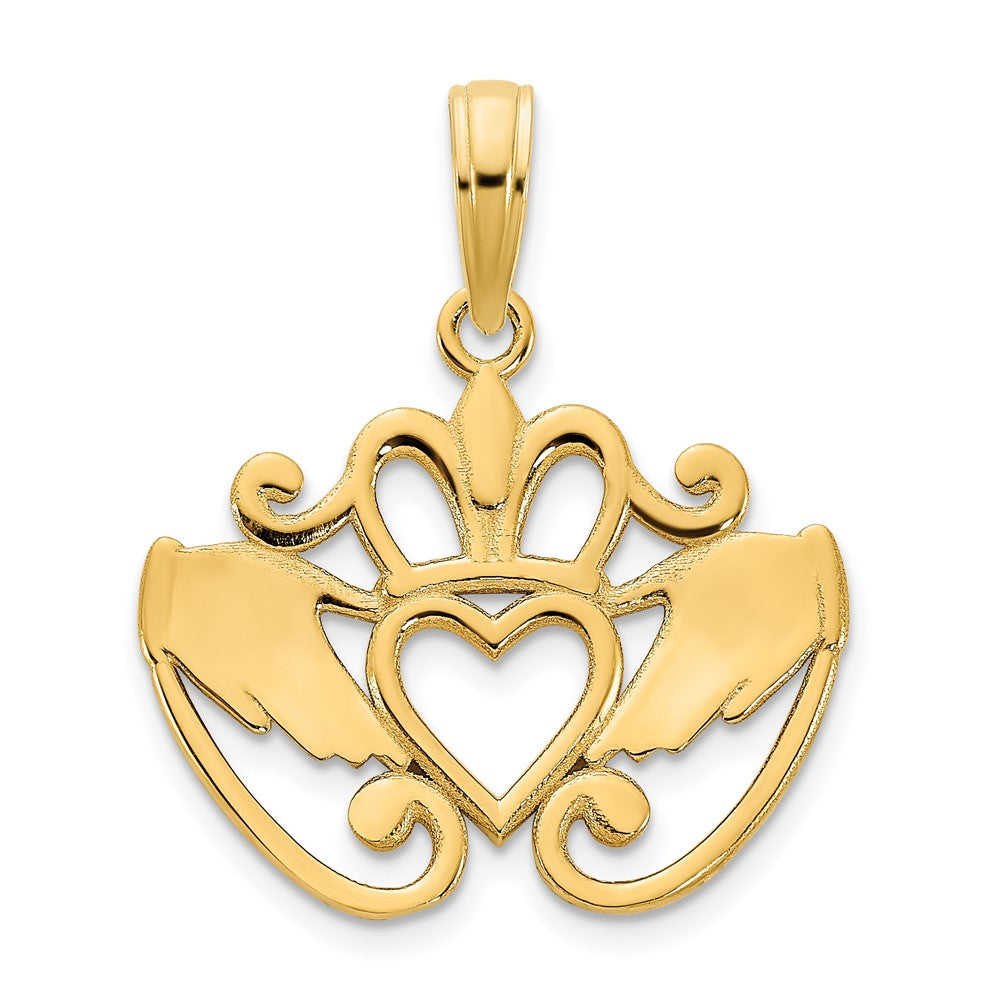 Charlie & Co Jewelry | 14k Fancy Claddagh Pendant - Model D5011