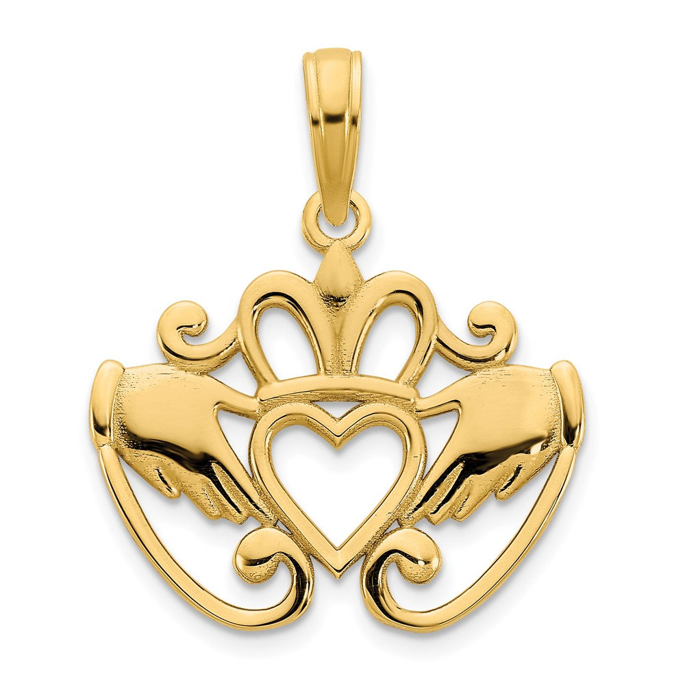 Charlie & Co Jewelry | 14k Fancy Claddagh Pendant - Model D5011
