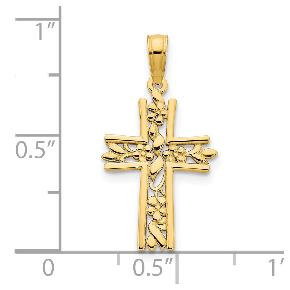 Charlie & Co Jewelry | 14ky Fancy Cross Pendant - Model D5032