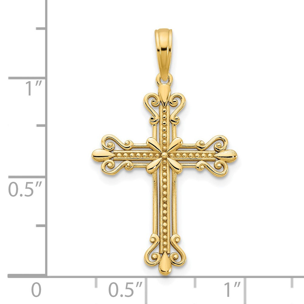 Charlie & Co Jewelry | 14k Fancy Cross Pendant - Model D5033