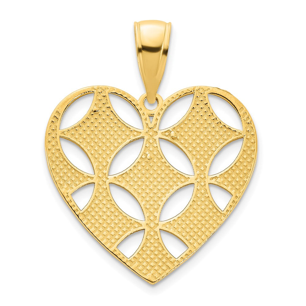 Charlie & Co Jewelry | 14ky Fancy Heart Pendant - Model D5034