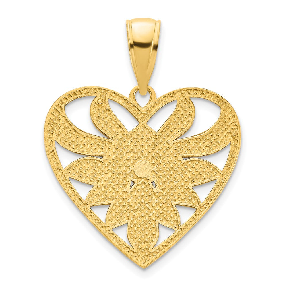 Charlie & Co Jewelry | 14ky Fancy Heart Pendant - Model D5035