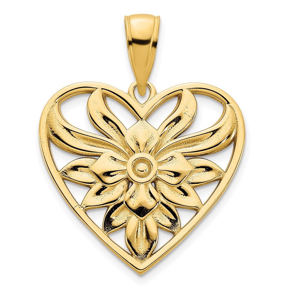 Charlie & Co Jewelry | 14ky Fancy Heart Pendant - Model D5035