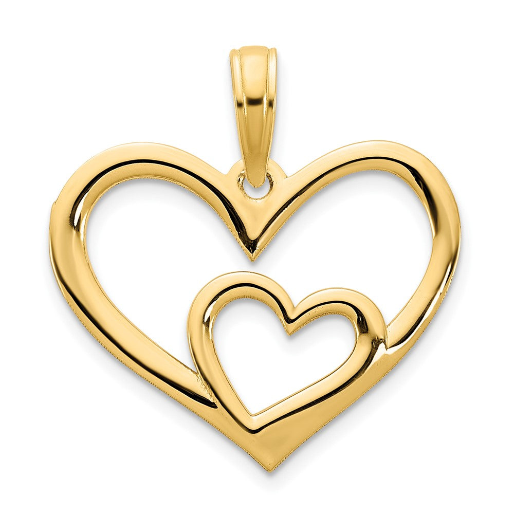 Charlie & Co Jewelry | 14ky Heart In A Heart Pendant - Model D5045