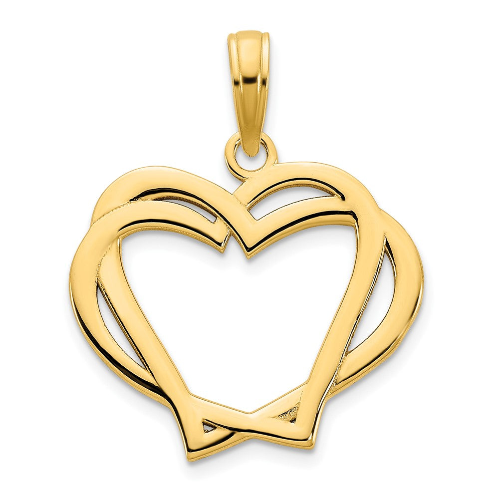 Charlie & Co Jewelry | 14k  Heart In A Heart Pendant - Model D5058