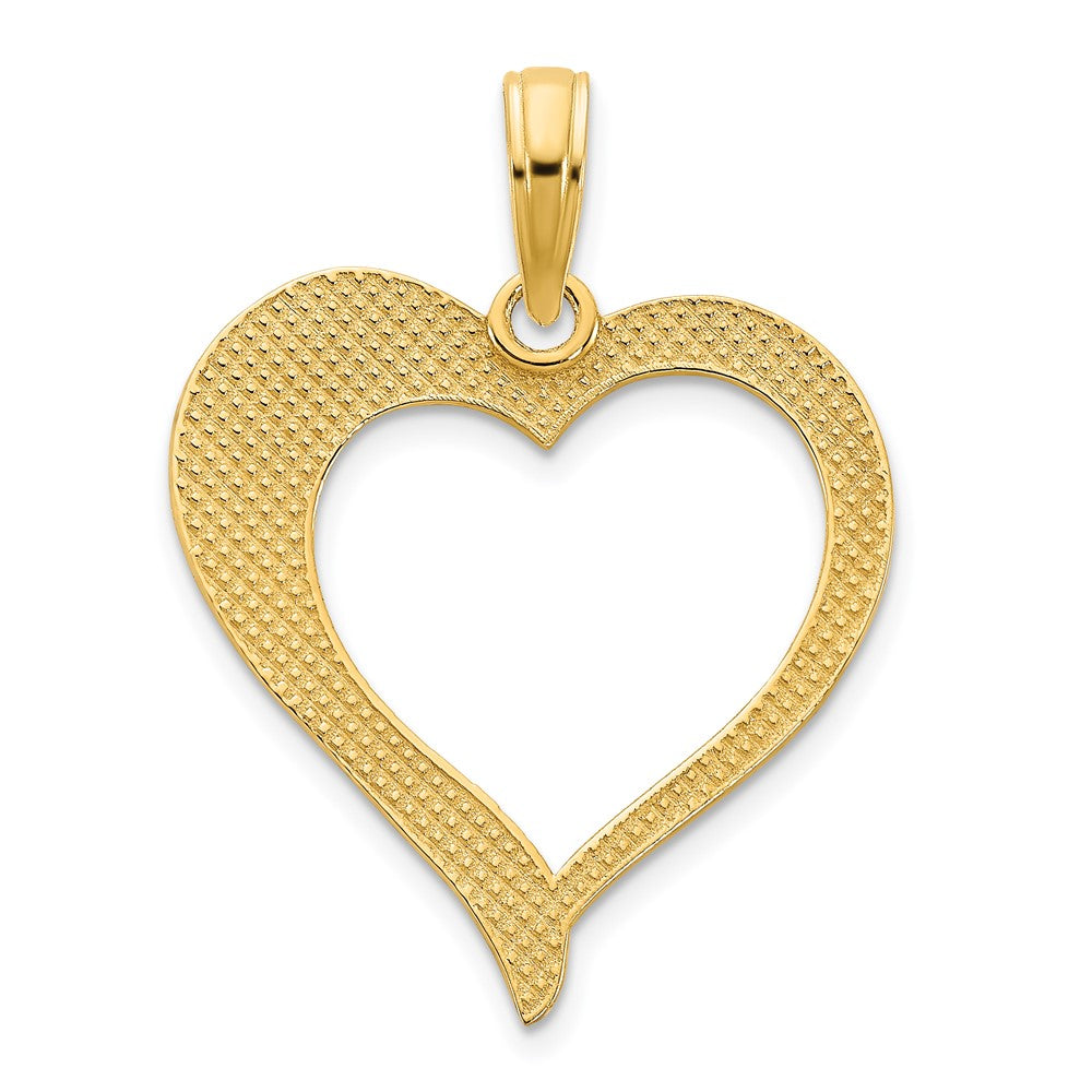 Charlie & Co Jewelry | 14k  Open Heart Pendant - Model D5059