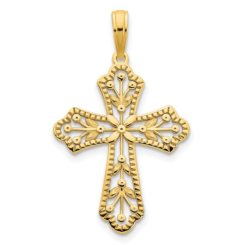 Charlie & Co Jewelry | 14ky Fancy Cross Pendant - Model D5069