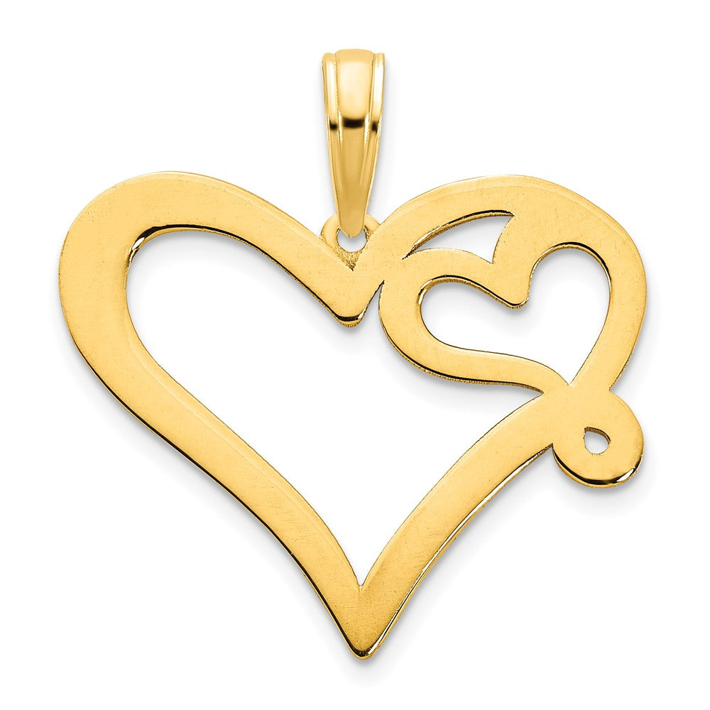 Charlie & Co Jewelry | 14ky Heart In A Heart Pendant - Model D5074
