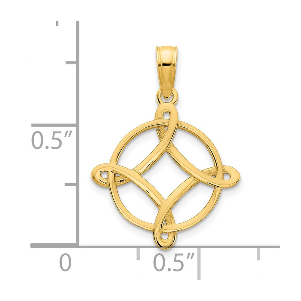 Charlie & Co Jewelry | 14ky Fancy Design Pendant - Model D5085