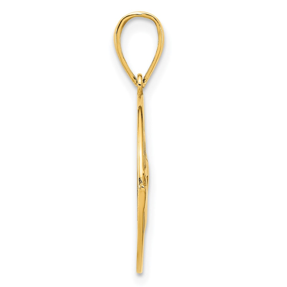 Charlie & Co Jewelry | 14k Claddagh Circle Pendant - Model D5089