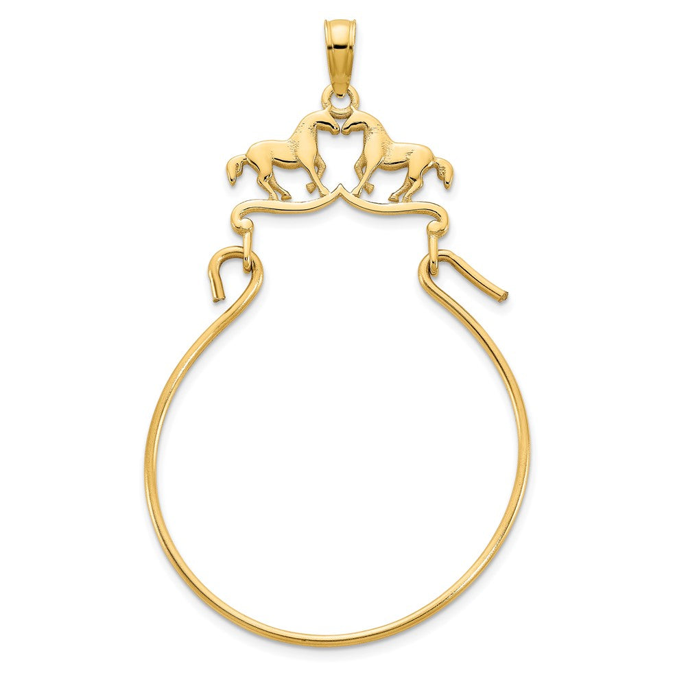 Charlie & Co Jewelry | 14k Horse Charm Holder Pendant - Model D5095