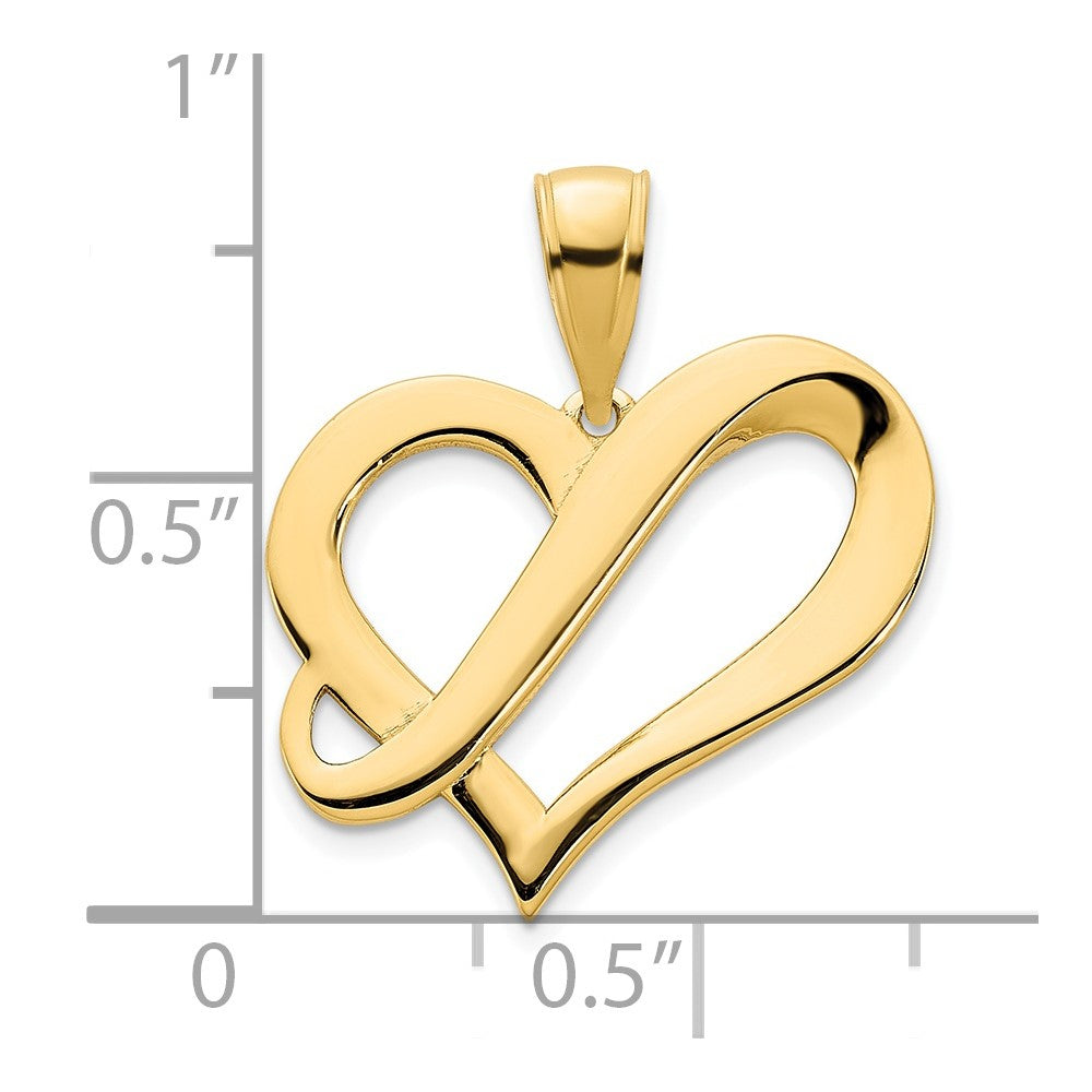 Charlie & Co Jewelry | 14k  Fancy Heart Pendant - Model D5097