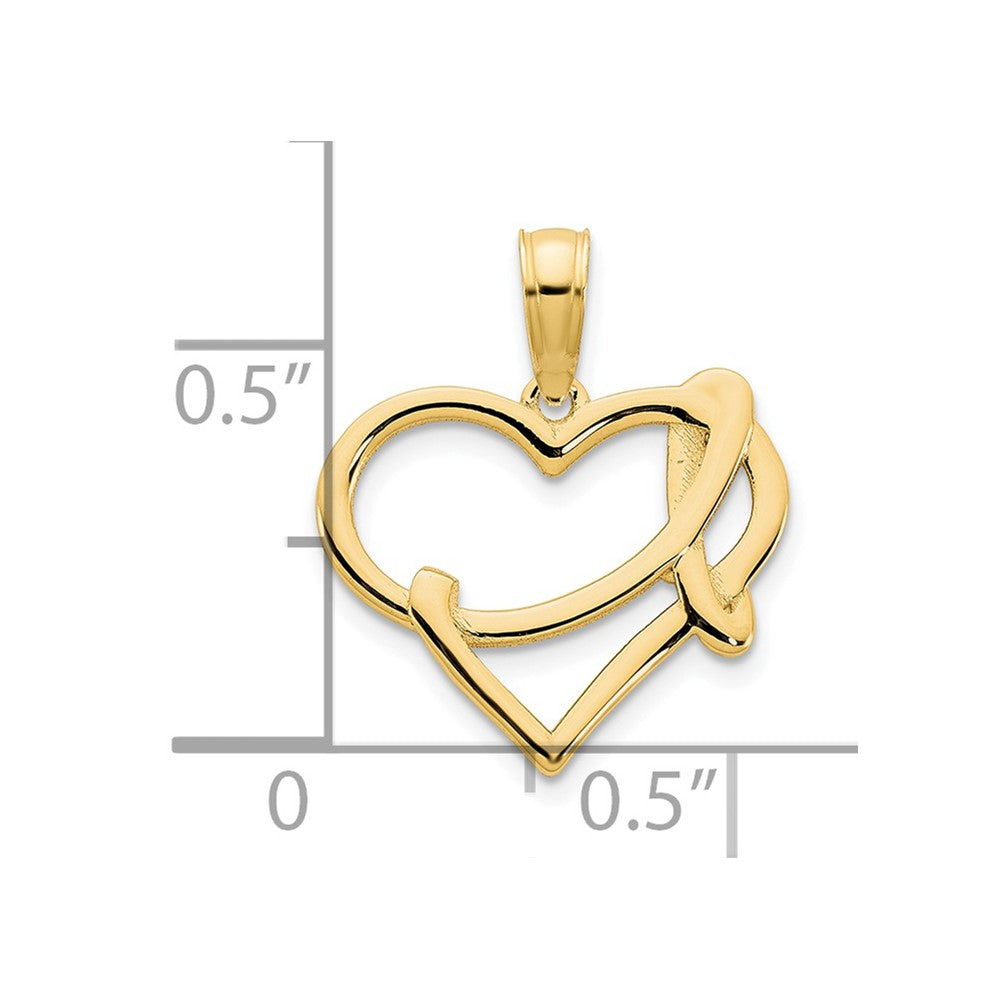 Charlie & Co Jewelry | 14k Fancy Heart Pendant - Model D5105