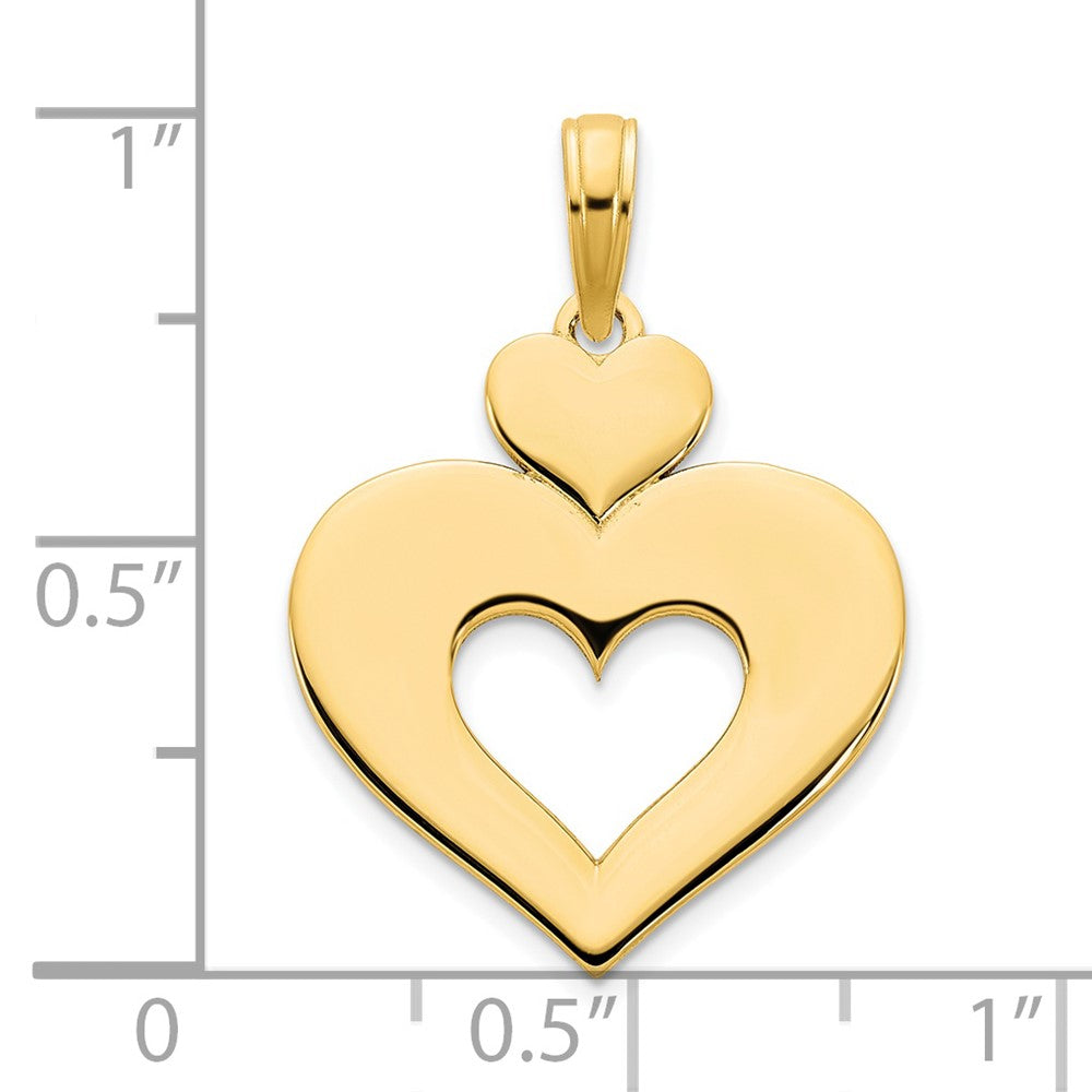 Charlie & Co Jewelry | 14ky Cut Out Heart Pendant - Model D5138