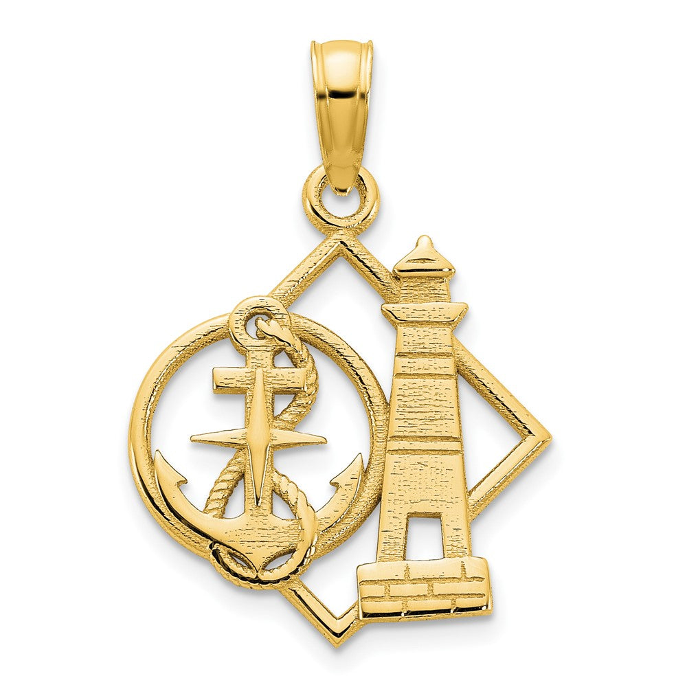 Charlie & Co Jewelry | 14ky Lighthouse And Anchor Charm - Model D5233