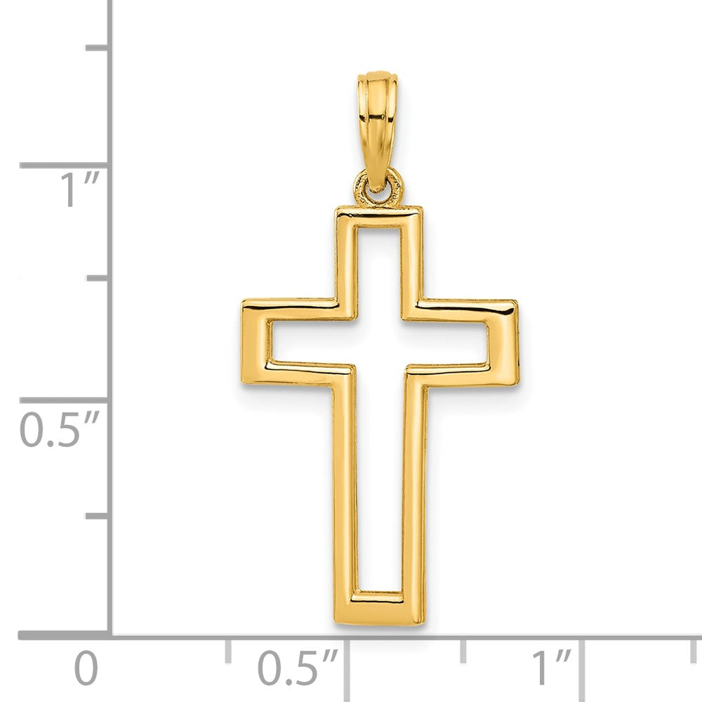 Charlie & Co Jewelry | 14k Polished Cross Pendant - Model D5286