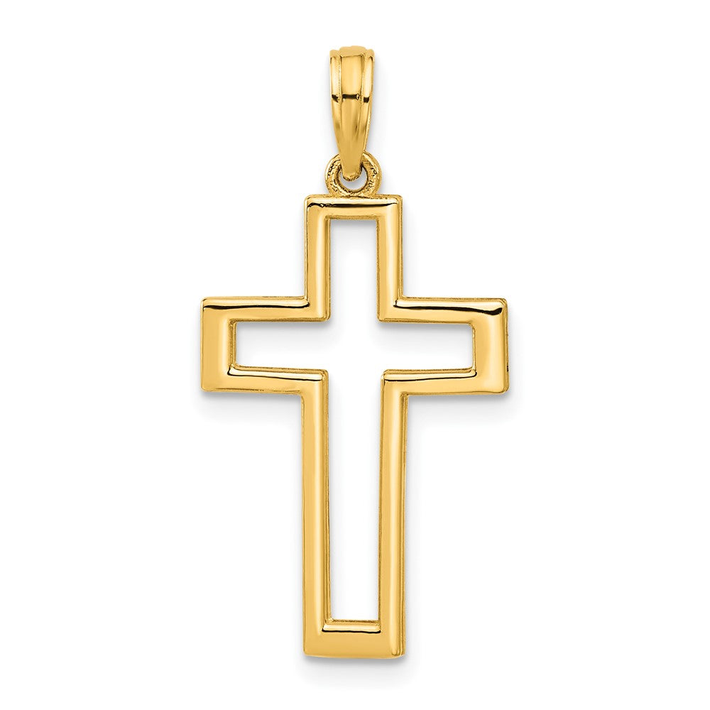 Charlie & Co Jewelry | 14k Polished Cross Pendant - Model D5286
