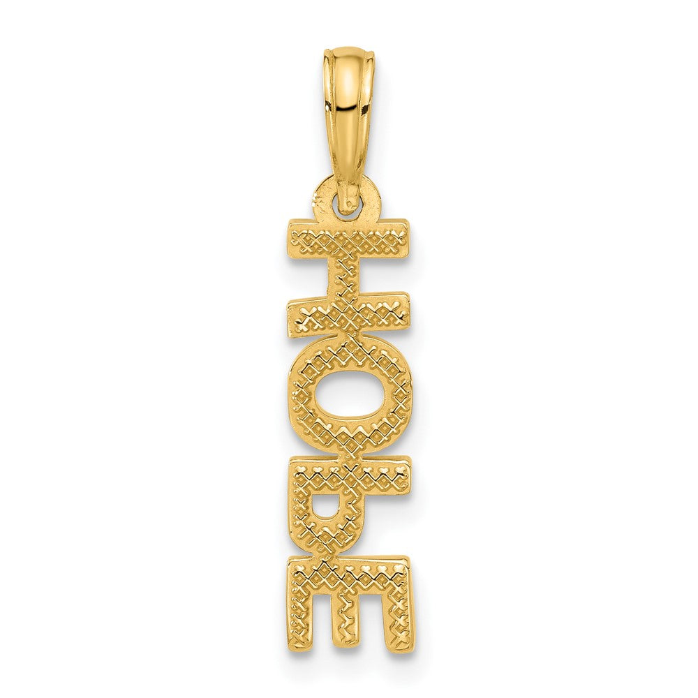 Charlie & Co Jewelry | 14k Polished Hope Pendant - Model D5329