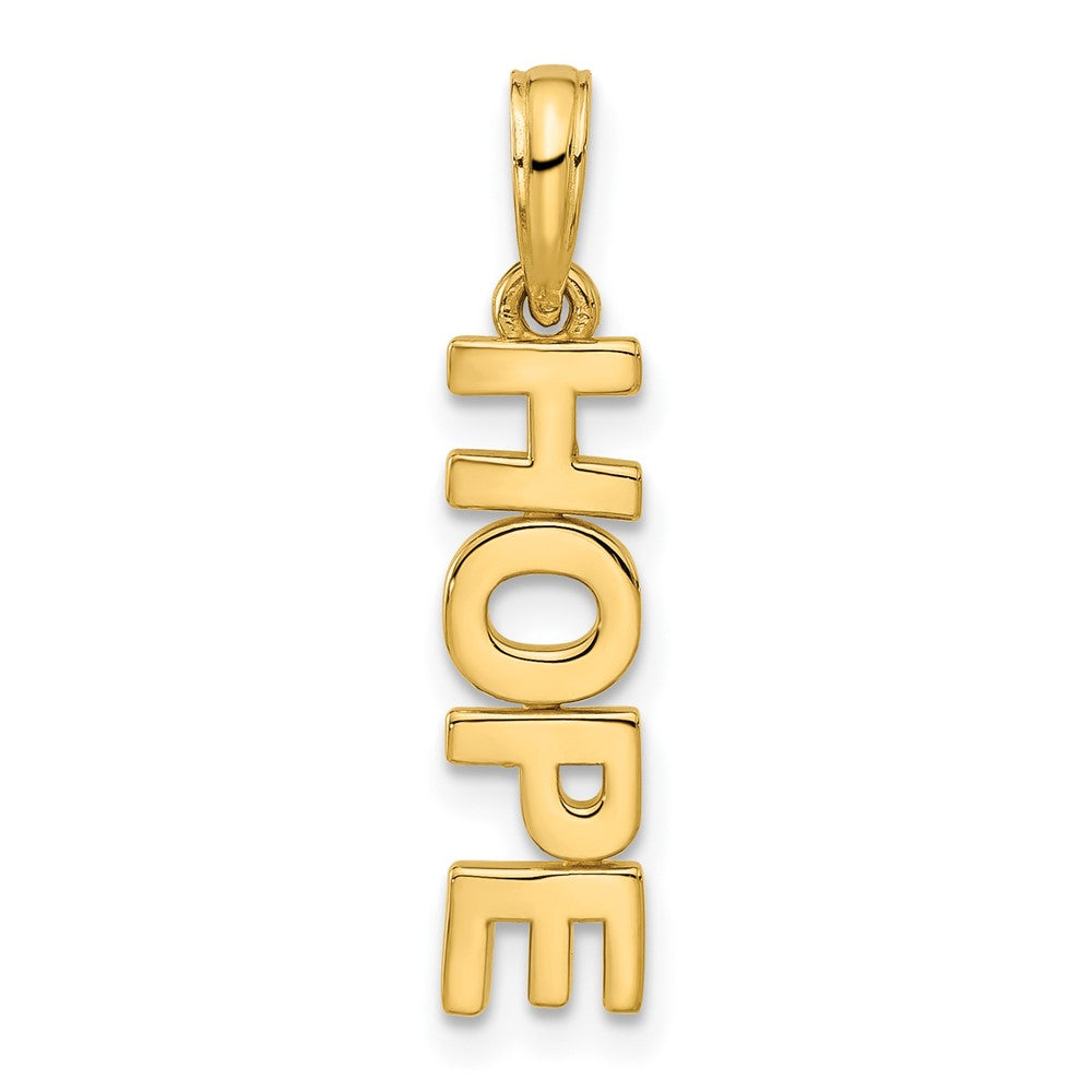 Charlie & Co Jewelry | 14k Polished Hope Pendant - Model D5329