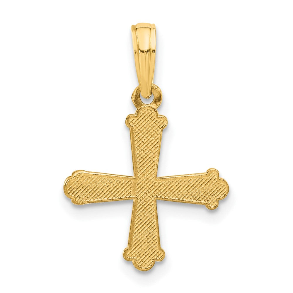 Charlie & Co Jewelry | 14k Polished And Texture Cross Pendant - Model D5364