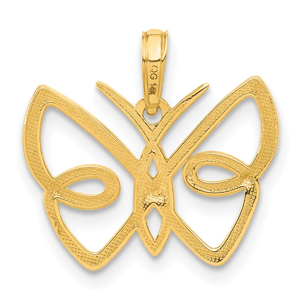 Charlie & Co Jewelry | 14k Polished Butterfly Pendant - Model D5387