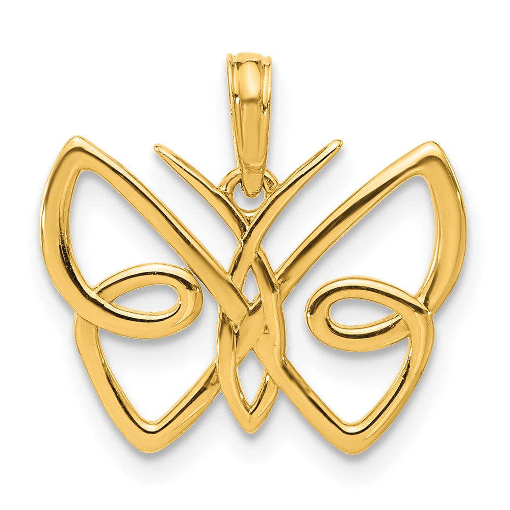Charlie & Co Jewelry | 14k Polished Butterfly Pendant - Model D5387