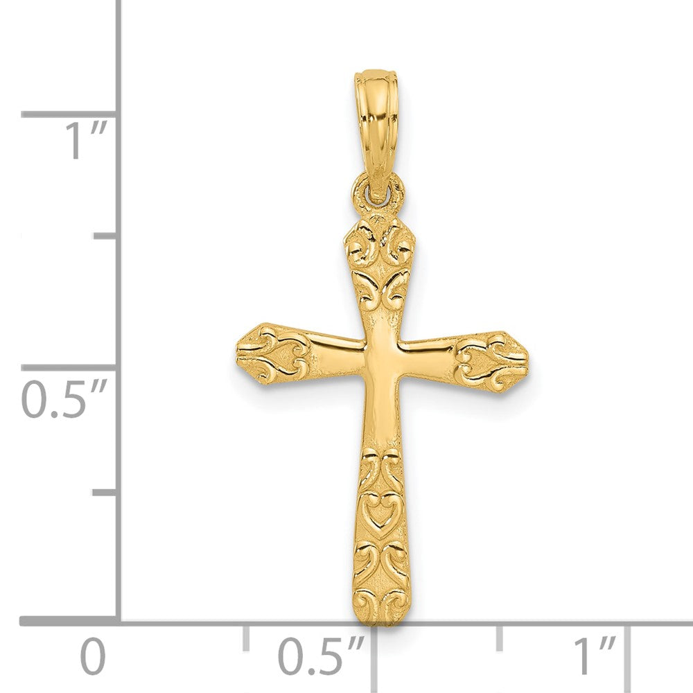 Charlie & Co Jewelry | 14k Fancy Cross Charm - Model D5425