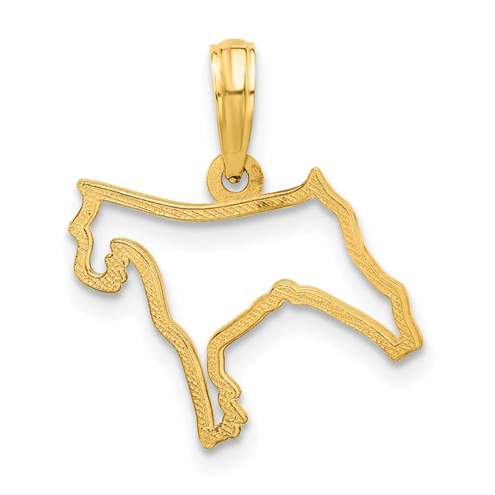 Charlie & Co Jewelry | 14k Polished Dog Outline Pendant - Model D5426