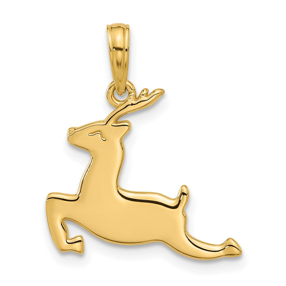 Charlie & Co Jewelry | 14k Polished Prancing Reindeer Charm - Model D5431