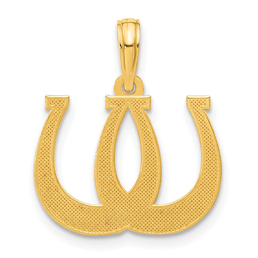Charlie & Co Jewelry | 14k Polished Double Horseshoe Pendant - Model D5439