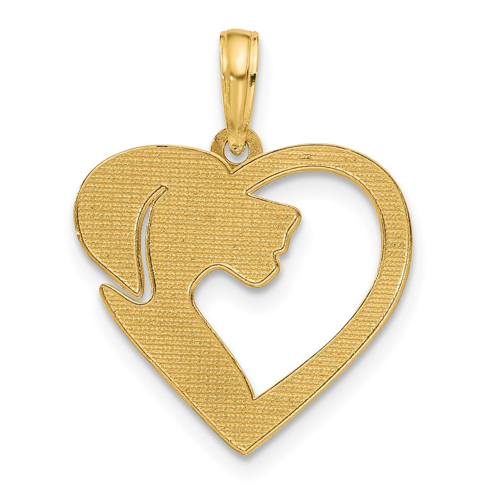 Charlie & Co Jewelry | 14k Polished Heart With Dog Charm - Model D5440