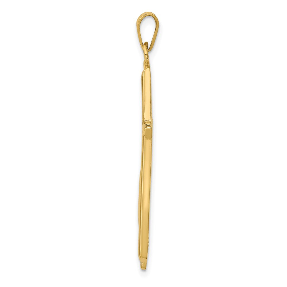 Charlie & Co Jewelry | 14k Polished Cross W/drape Pendant - Model D547