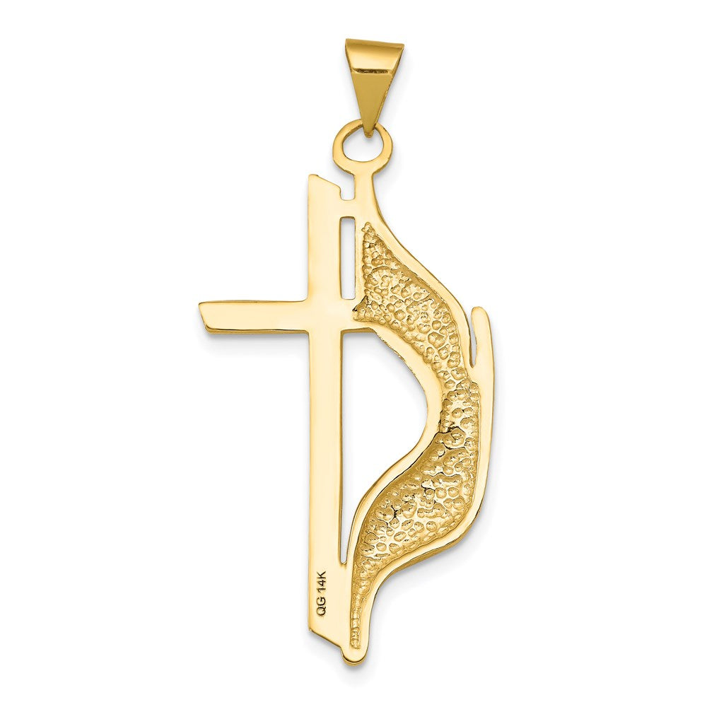 Charlie & Co Jewelry | 14k Polished Cross W/drape Pendant - Model D547