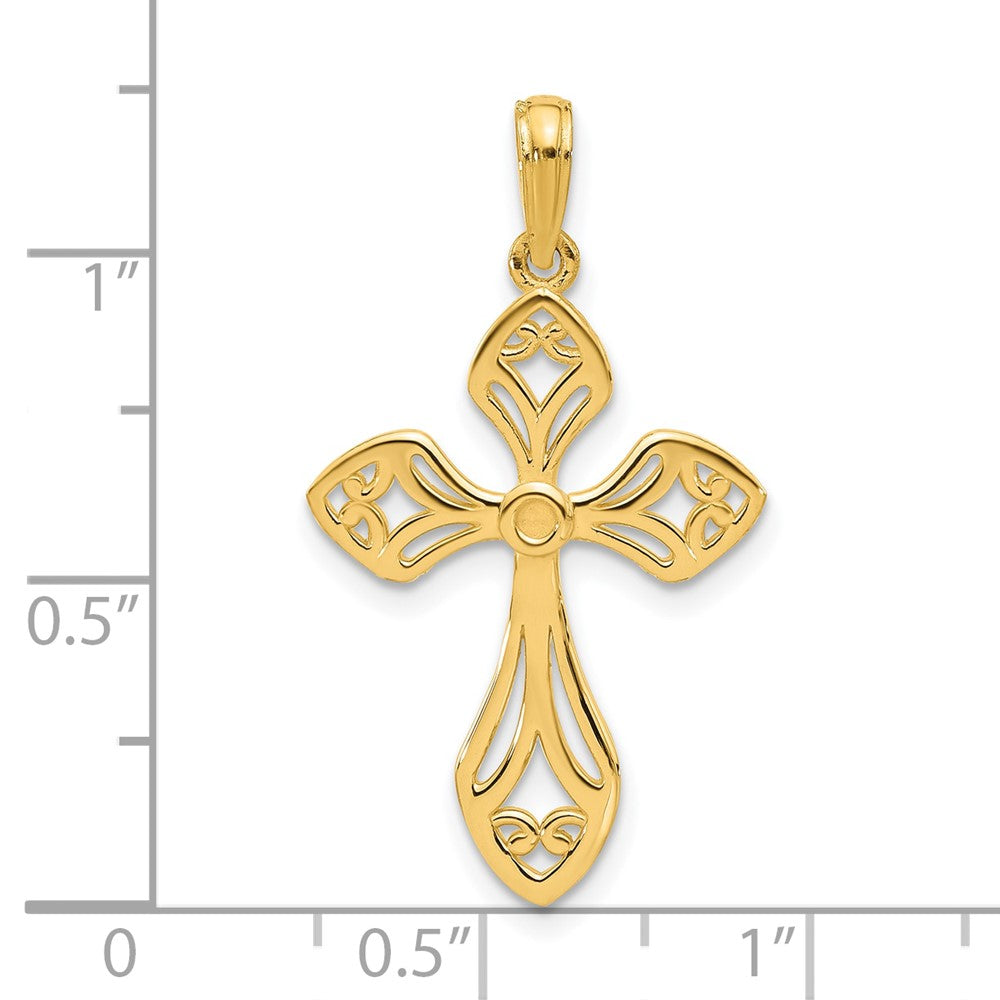 Charlie & Co Jewelry | 14k Fancy Cross Charm - Model D5470