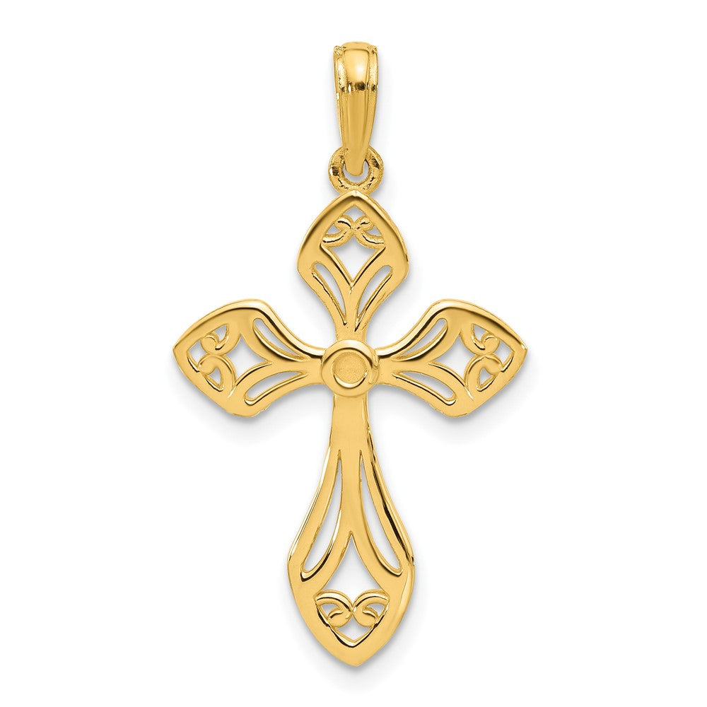 Charlie & Co Jewelry | 14k Fancy Cross Charm - Model D5470