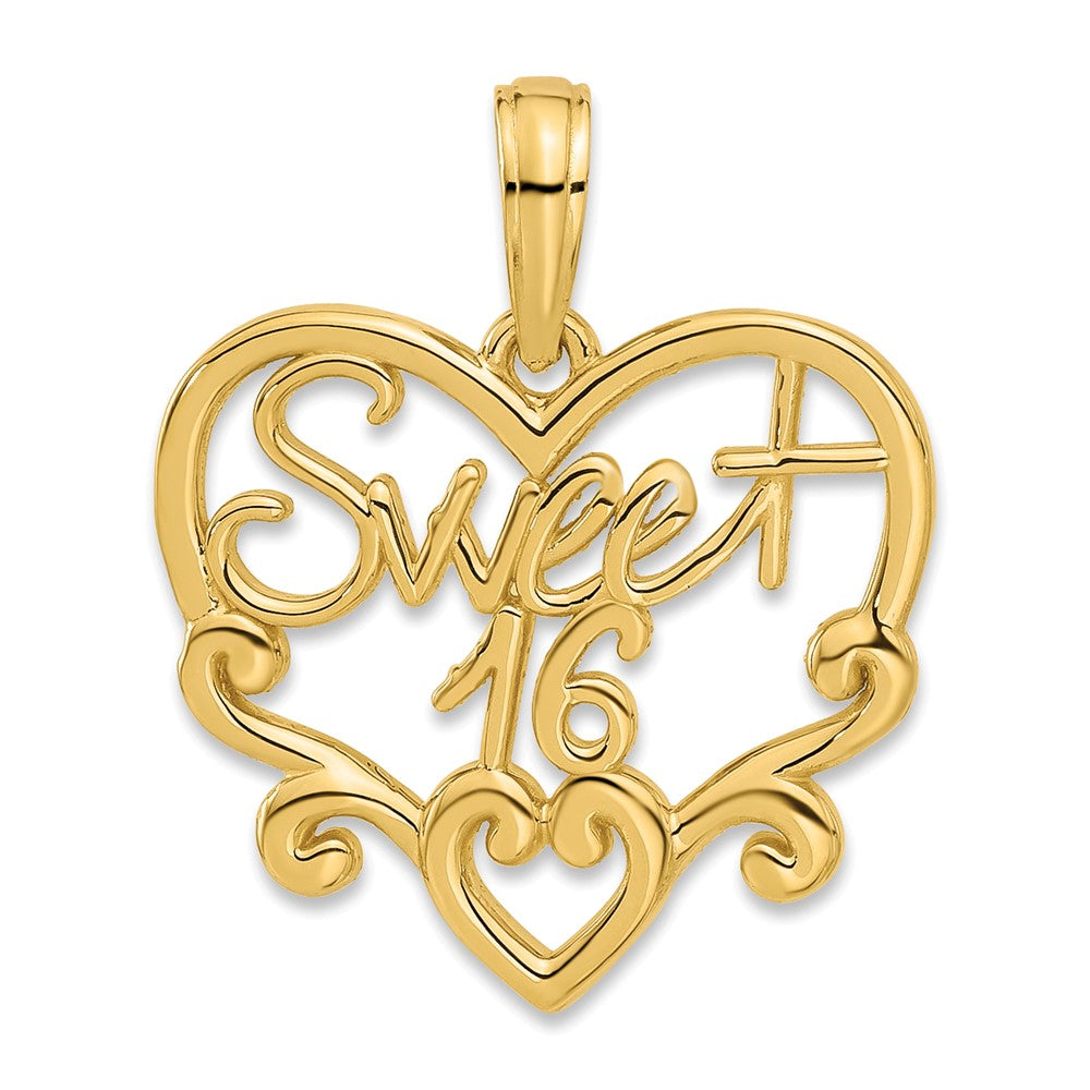 Charlie & Co Jewelry | 14k Fancy Sweet 16 Charm - Model D5482