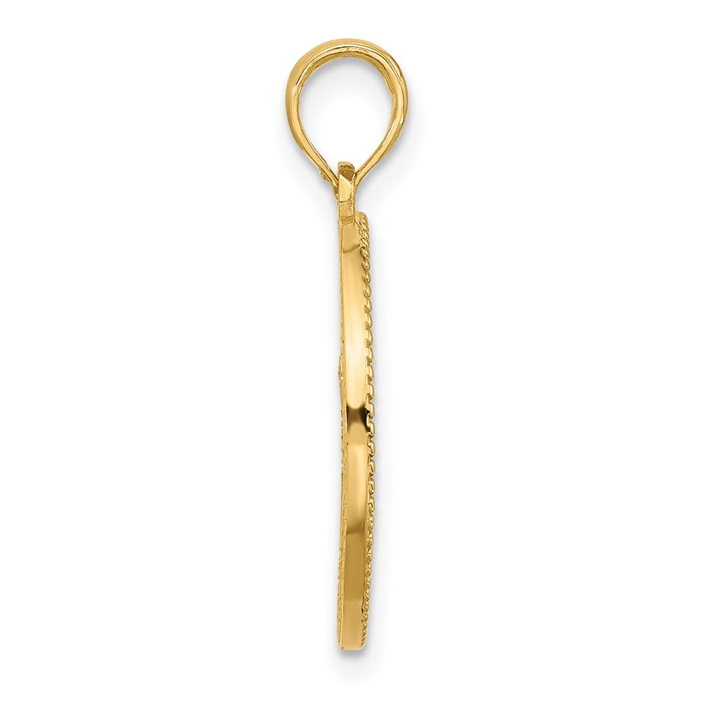 Charlie & Co Jewelry | 14k Polished  Circle With Tree Charm - Model D5512