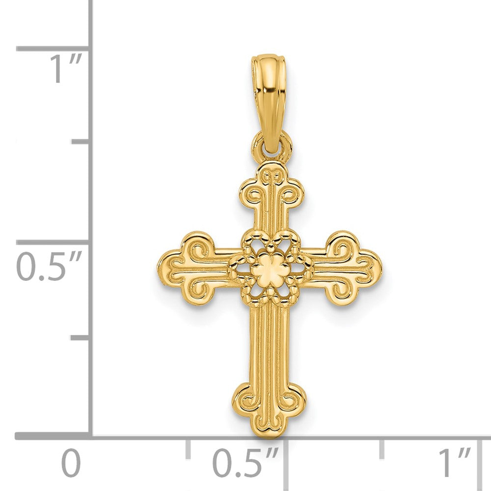 Charlie & Co Jewelry | 14ky Fancy Cross Charm - Model D5516