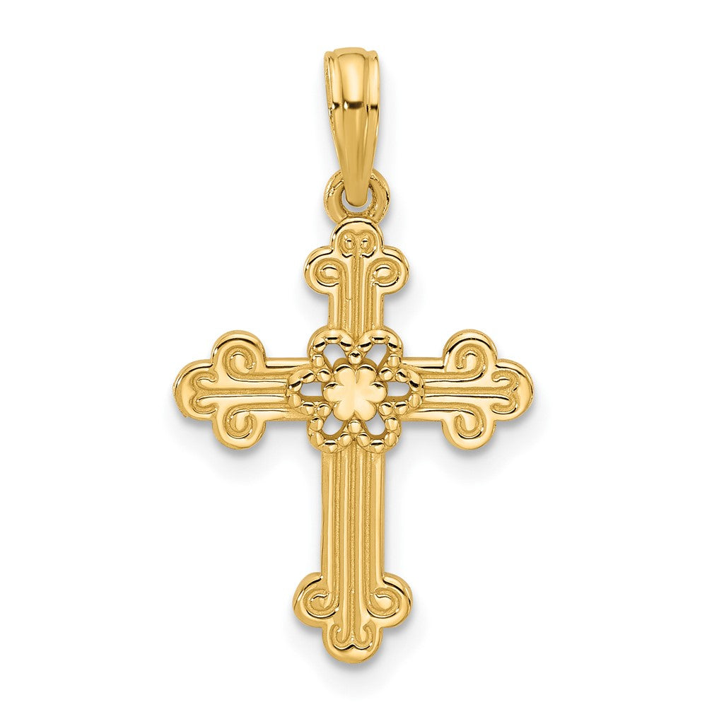 Charlie & Co Jewelry | 14ky Fancy Cross Charm - Model D5516