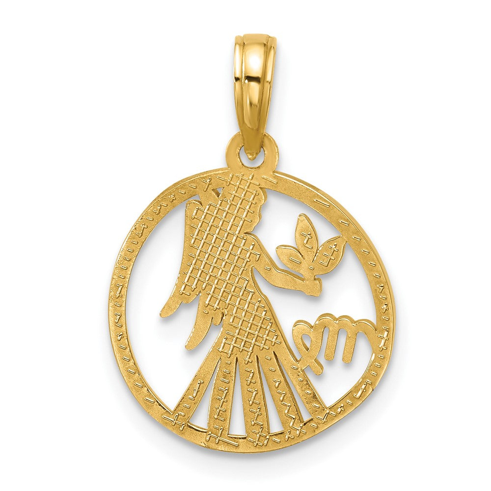 Charlie & Co Jewelry | 14k Polished Round Virgo Pendant - Model D5522