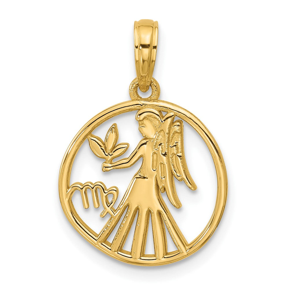 Charlie & Co Jewelry | 14k Polished Round Virgo Pendant - Model D5522